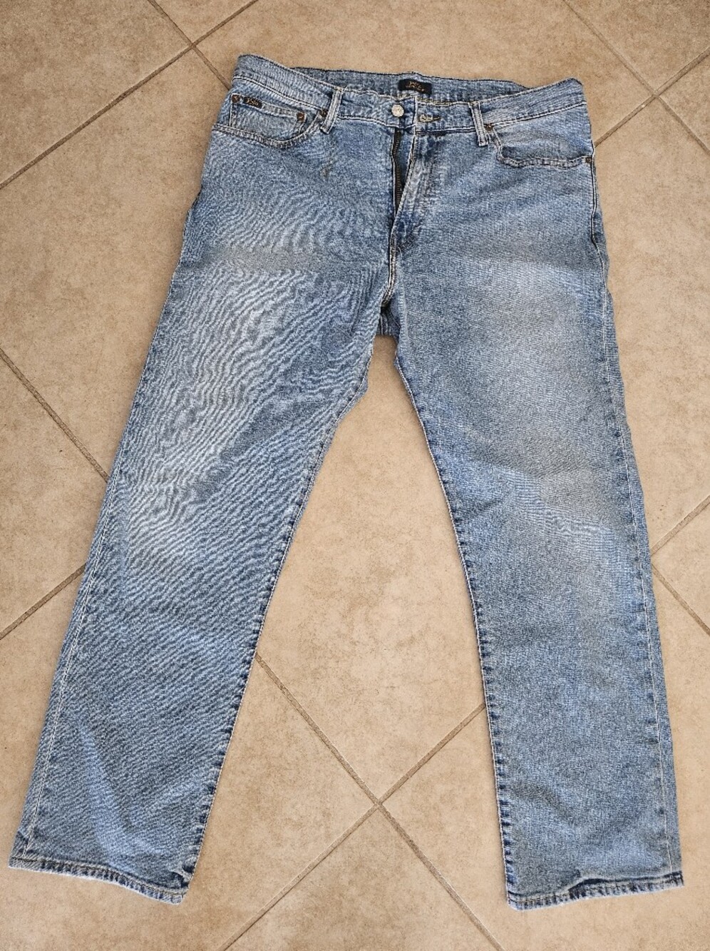 Polo Ralph Lauren The Thompson Relaxed Jeans Mens 36x32 Blue Denim